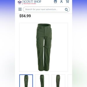 Scouts BSA Switchback Uniform Pant, Boys, barely used, like new